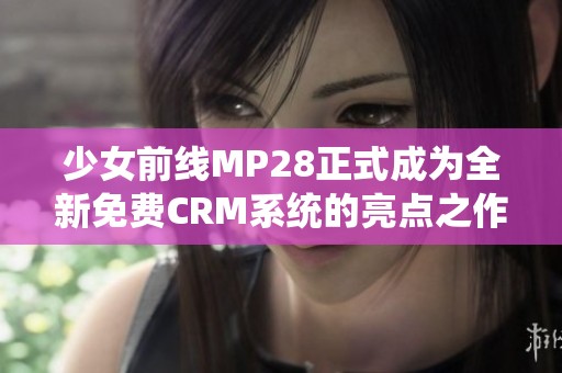 少女前线MP28正式成为全新免费CRM系统的亮点之作