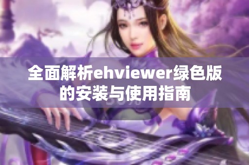 全面解析ehviewer绿色版的安装与使用指南