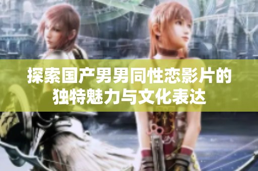 探索国产男男同性恋影片的独特魅力与文化表达