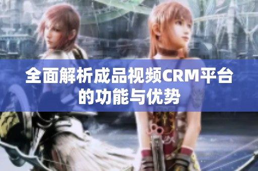 全面解析成品视频CRM平台的功能与优势