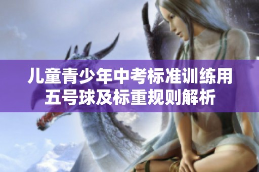 儿童青少年中考标准训练用五号球及标重规则解析