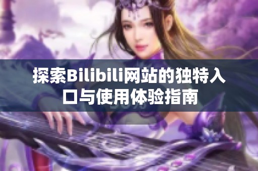 探索Bilibili网站的独特入口与使用体验指南