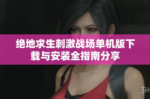 绝地求生刺激战场单机版下载与安装全指南分享
