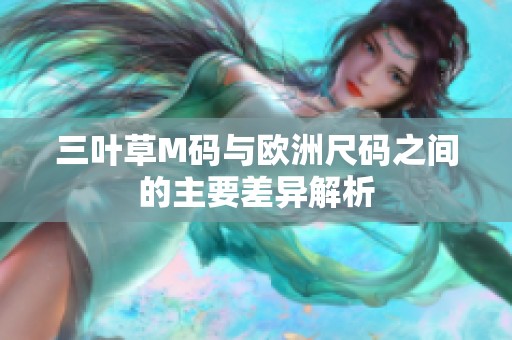 三叶草M码与欧洲尺码之间的主要差异解析