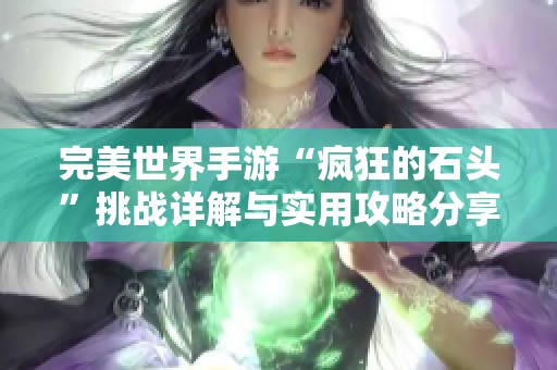 完美世界手游“疯狂的石头”挑战详解与实用攻略分享