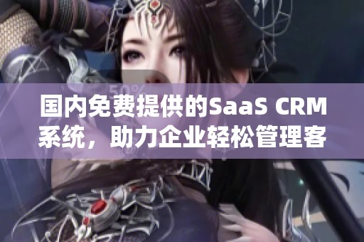 国内免费提供的SaaS CRM系统，助力企业轻松管理客户关系