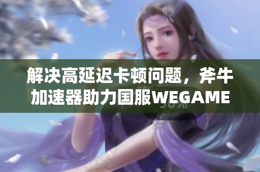 解决高延迟卡顿问题，斧牛加速器助力国服WEGAME荒野起源畅玩