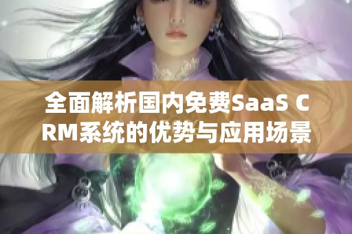 全面解析国内免费SaaS CRM系统的优势与应用场景