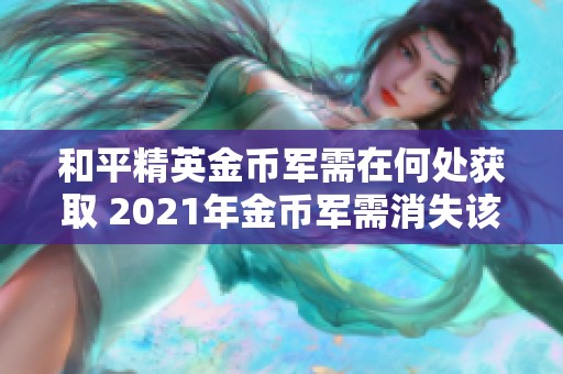 和平精英金币军需在何处获取 2021年金币军需消失该如何处理