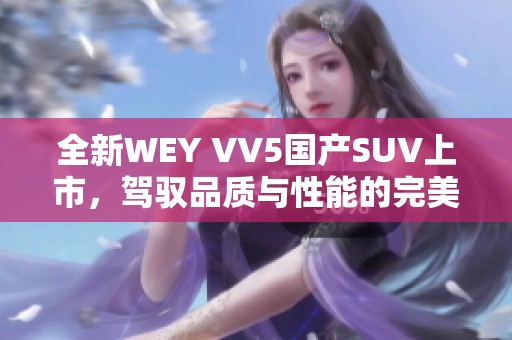 全新WEY VV5国产SUV上市，驾驭品质与性能的完美结合