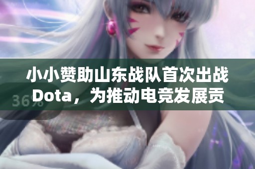 小小赞助山东战队首次出战Dota，为推动电竞发展贡献了自己的一份力量