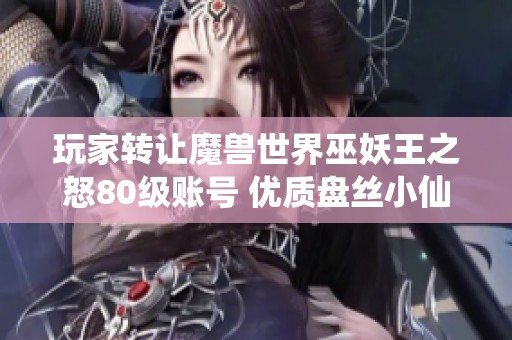 玩家转让魔兽世界巫妖王之怒80级账号 优质盘丝小仙角色出售中