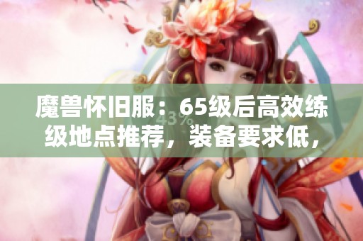 魔兽怀旧服：65级后高效练级地点推荐，装备要求低，轻松畅玩半天也能升级