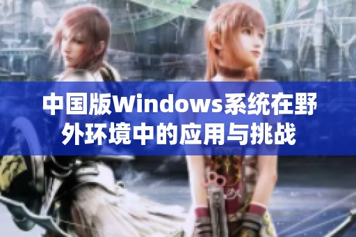 中国版Windows系统在野外环境中的应用与挑战