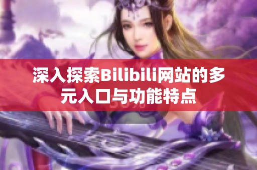 深入探索Bilibili网站的多元入口与功能特点