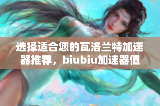 选择适合您的瓦洛兰特加速器推荐，biubiu加速器值得一试