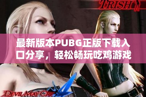 最新版本PUBG正版下载入口分享，轻松畅玩吃鸡游戏