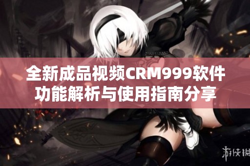 全新成品视频CRM999软件功能解析与使用指南分享