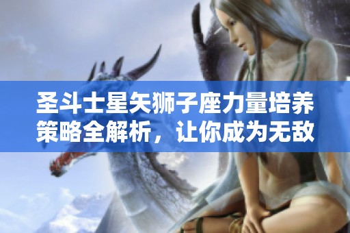 圣斗士星矢狮子座力量培养策略全解析，让你成为无敌英雄