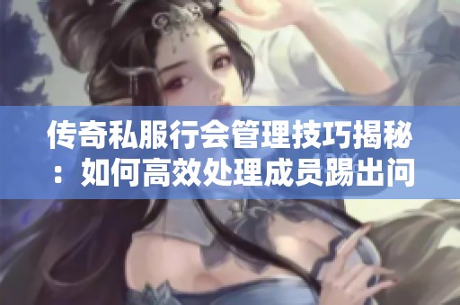 传奇私服行会管理技巧揭秘：如何高效处理成员踢出问题