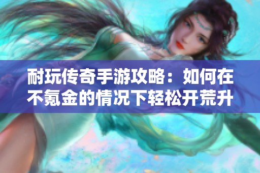 耐玩传奇手游攻略：如何在不氪金的情况下轻松开荒升级