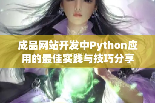 成品网站开发中Python应用的最佳实践与技巧分享