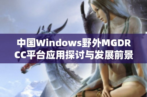 中国Windows野外MGDRCC平台应用探讨与发展前景分析