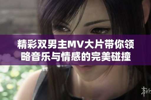 精彩双男主MV大片带你领略音乐与情感的完美碰撞