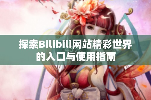 探索Bilibili网站精彩世界的入口与使用指南